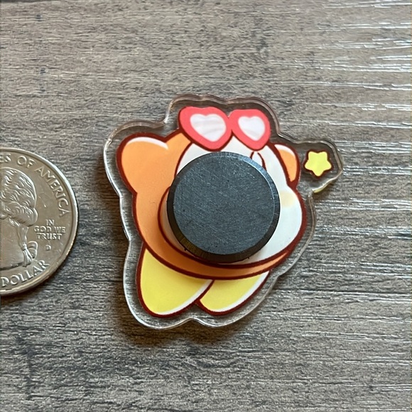 Handmade Kirby magnet - Picture 3 of 5